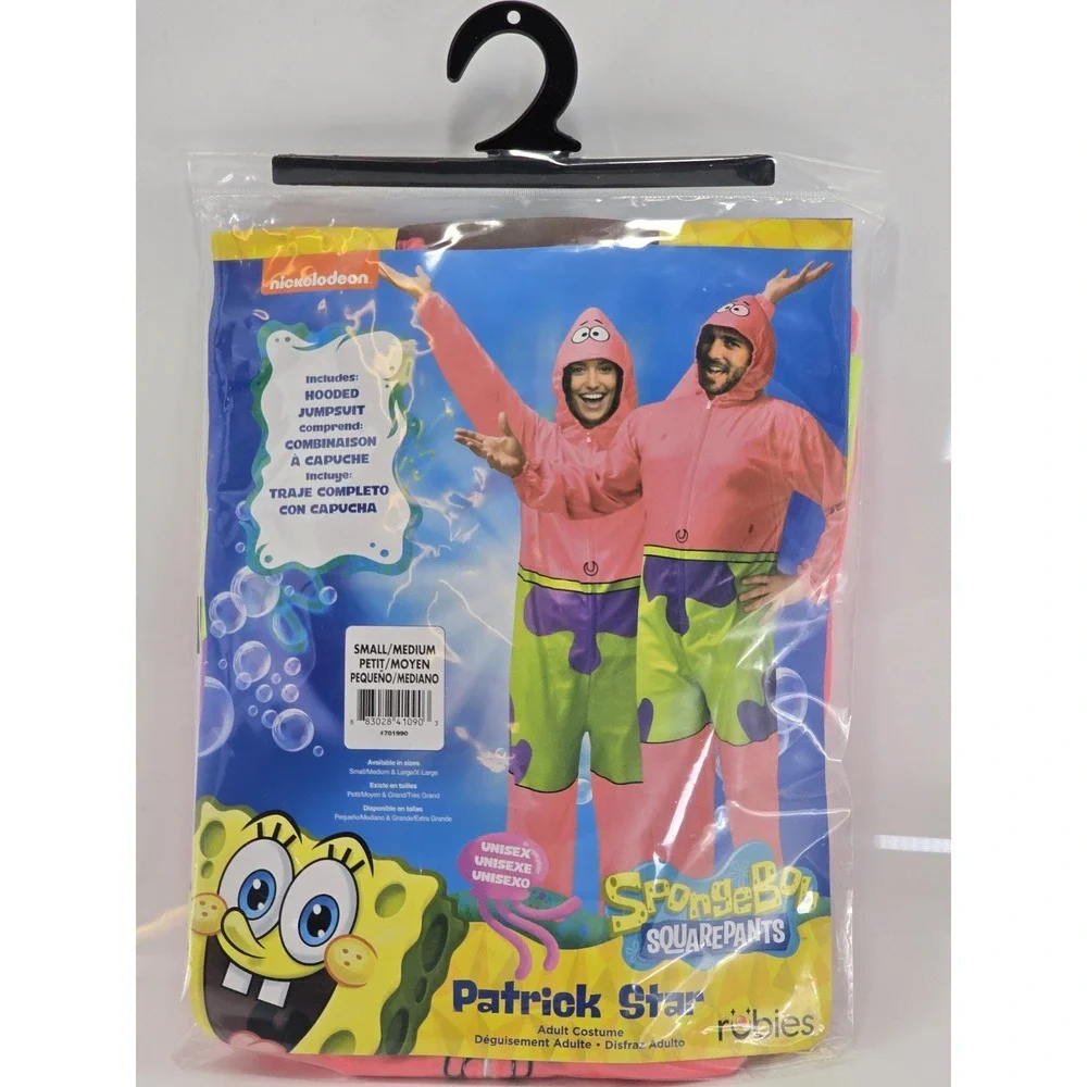 New Adult Patrick Star Jumpsuit Costume - SpongeBob SquarePants‎ Size S/M